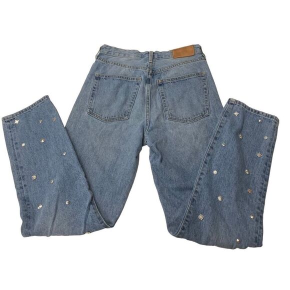 Jewel embellished Denim Pants - Picture 3 of 13